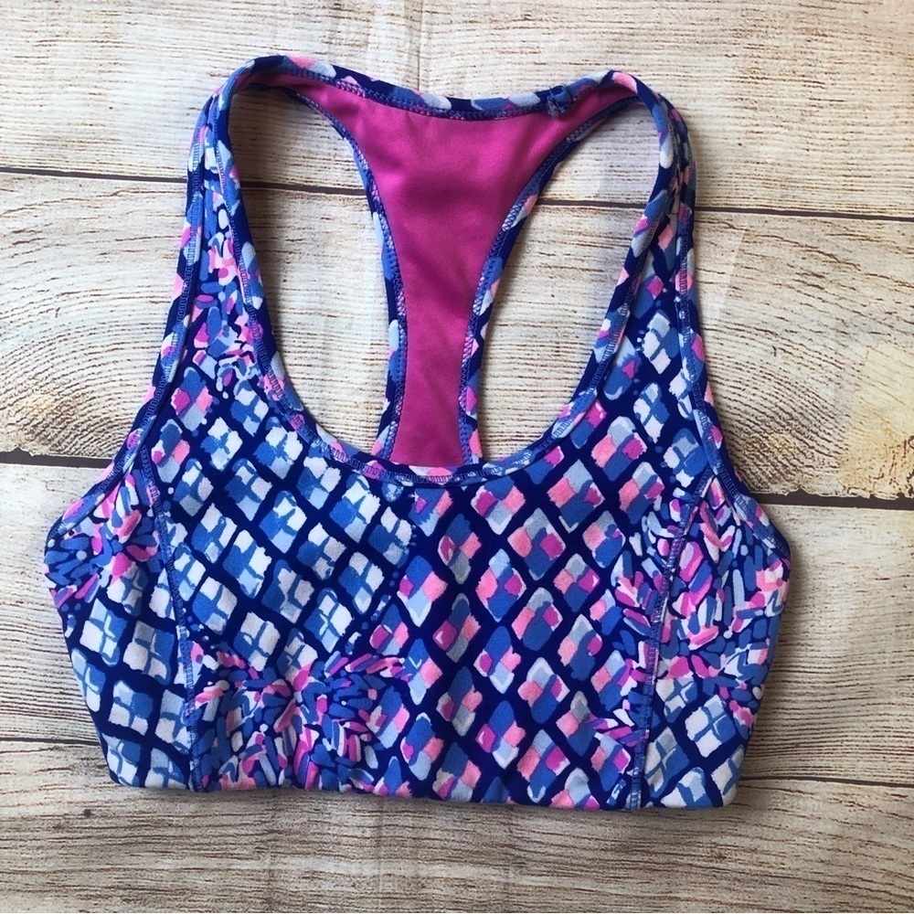 Lily Pulitzer Luxletic Sports Bra with mermaid print